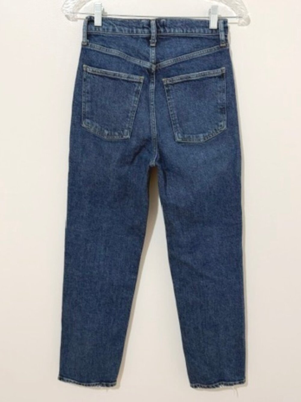 Agolde 90's Pinch Waist Crop Jeans in Blue Size 25 - Picture 3 of 7